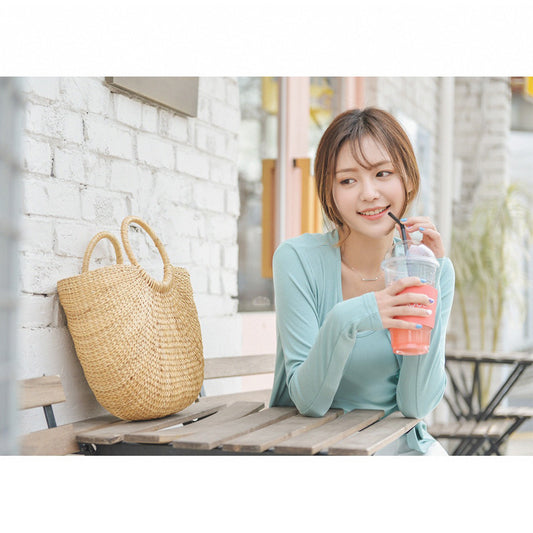 Women's Yellow Grass Woven Colorful Tassel Woolen Handbags