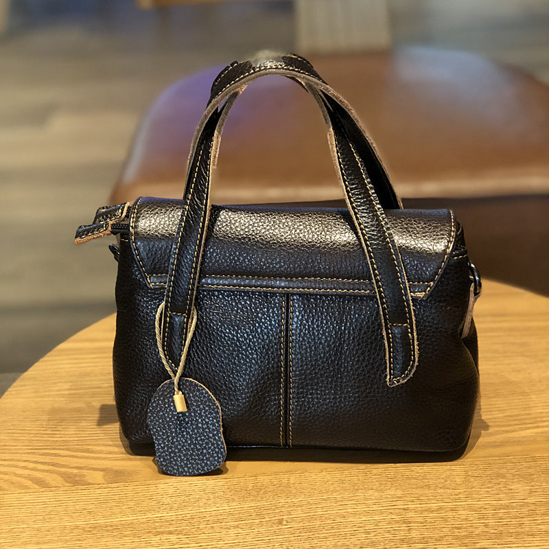 Women's Top Layer Soft Cow Leather Retro Handbags