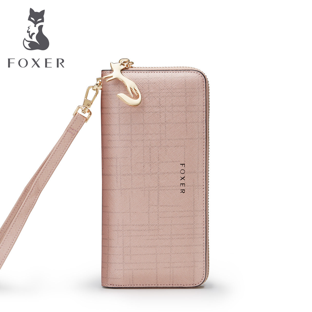 Women's Cowhide Long Multiple Slots Light Luxury Ladies Wallets