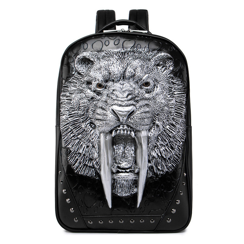 Women's & Men's & Portable Single Animal Leopard Head Bags
