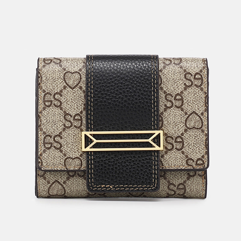 Women's Leather Short Cattlehide Change Billfold Fashion Ladies Wallets