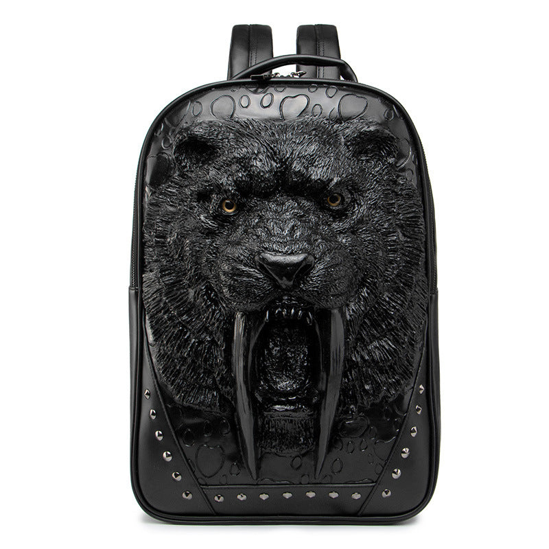 Women's & Men's & Portable Single Animal Leopard Head Bags