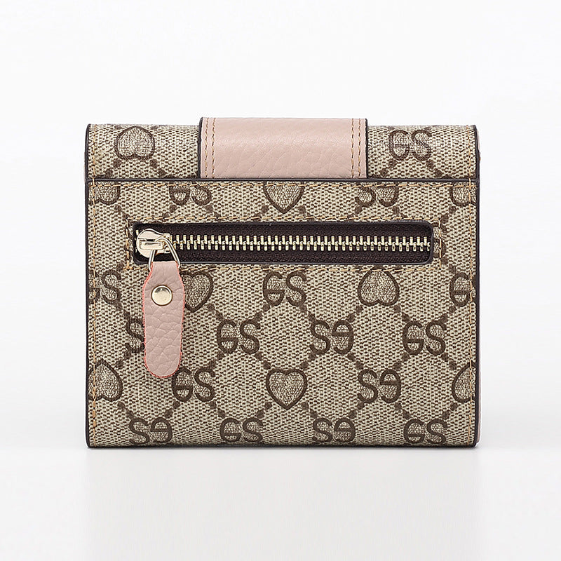 Women's Leather Short Cattlehide Change Billfold Fashion Ladies Wallets