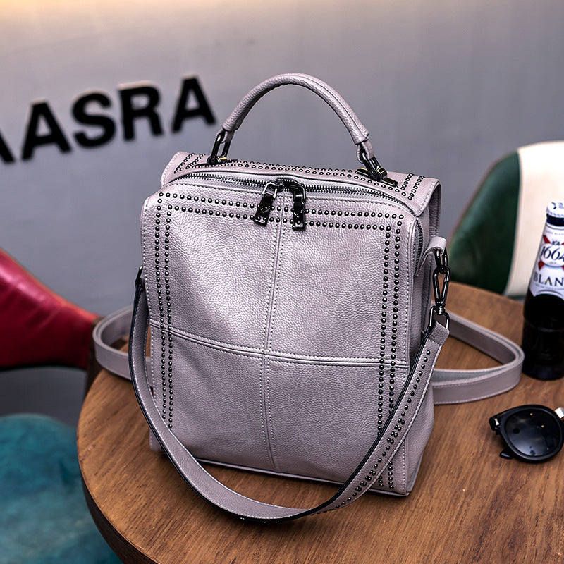 Women's Leather Korean Style Versatile Cowhide Bags