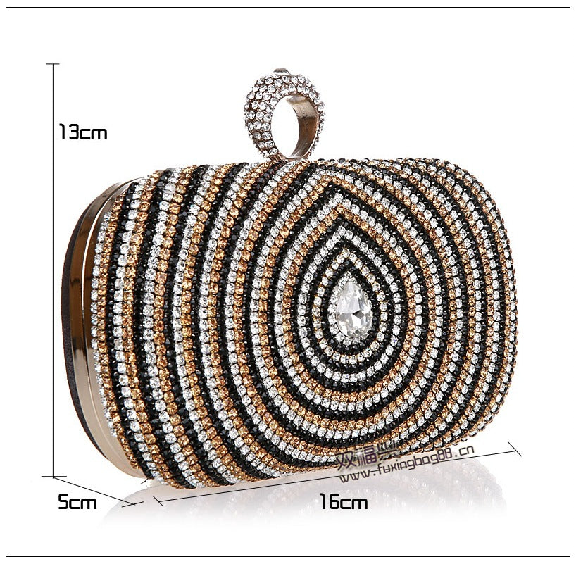 Shiny Dinner Boutique Rhinestone Fashion Mini Bags