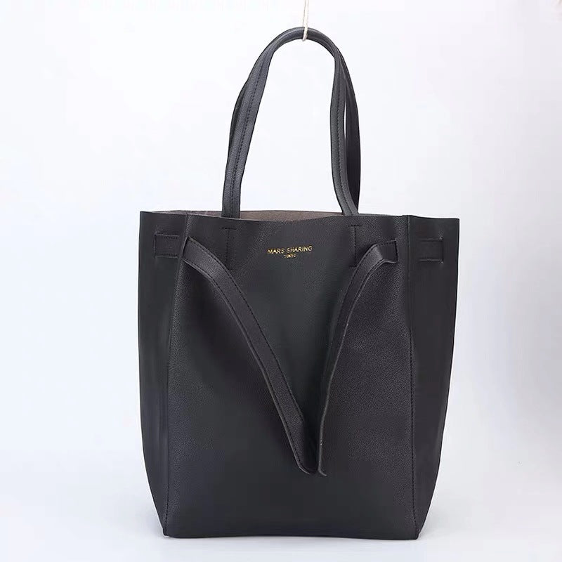 Women's Fashion Leather Portable Large Shopping Shoulder Bags