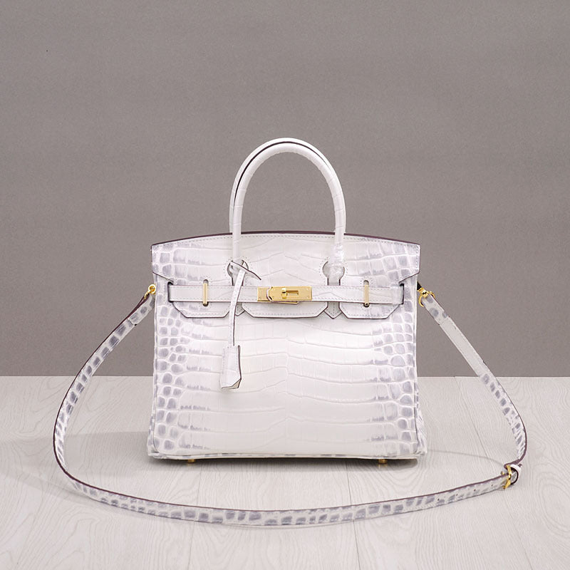 Women's Genuine Leather Crocodile Pattern Hand Cattlehide Crossbody Bags