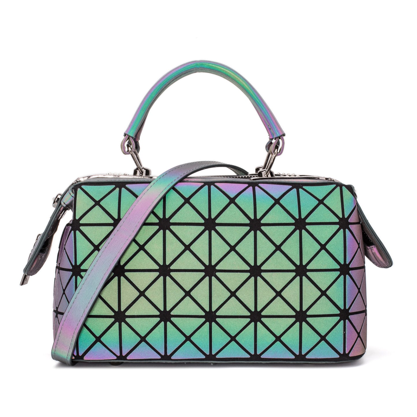 Women's Luminous Boston Geometric Trend Diamond Quilted Bags