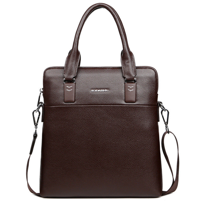 Men's Cool Kangaroo Large Capacity Business Vertical Handbags