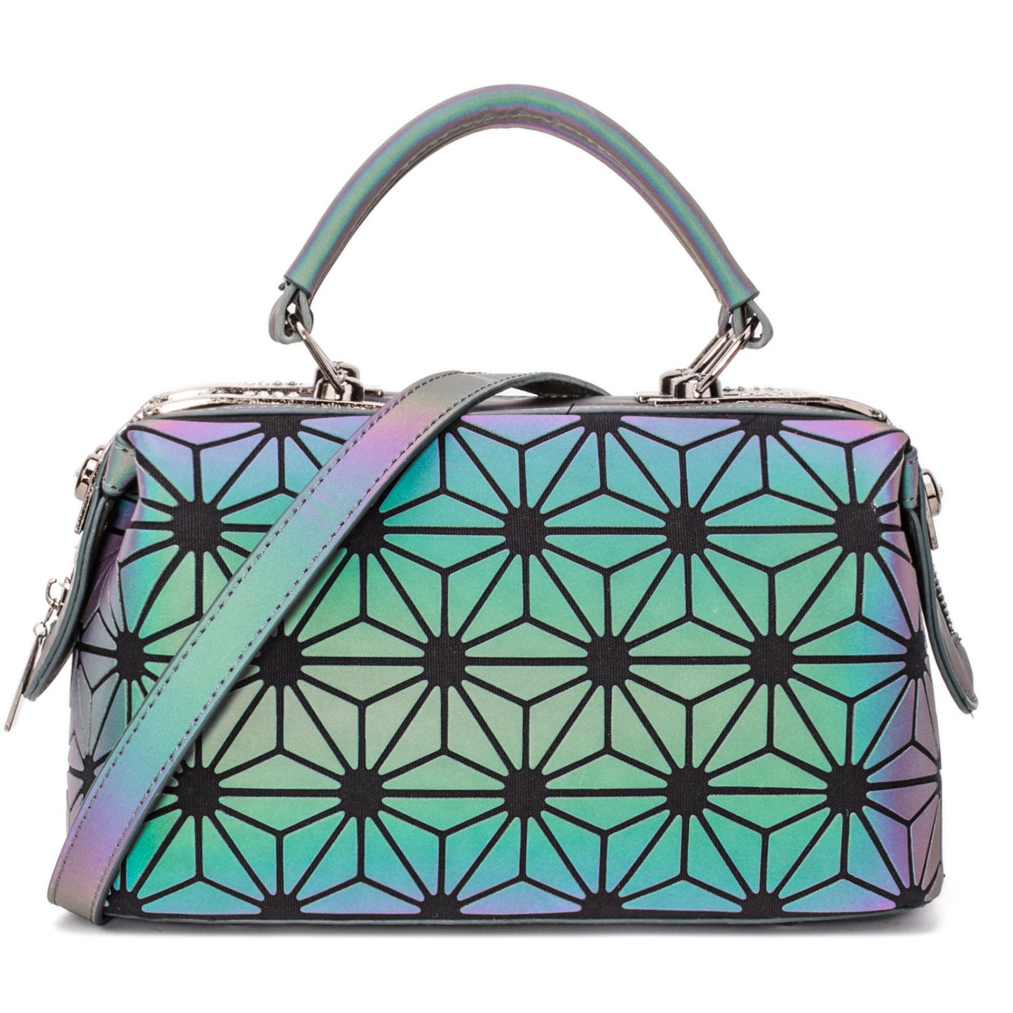 Women's Luminous Boston Geometric Trend Diamond Quilted Bags