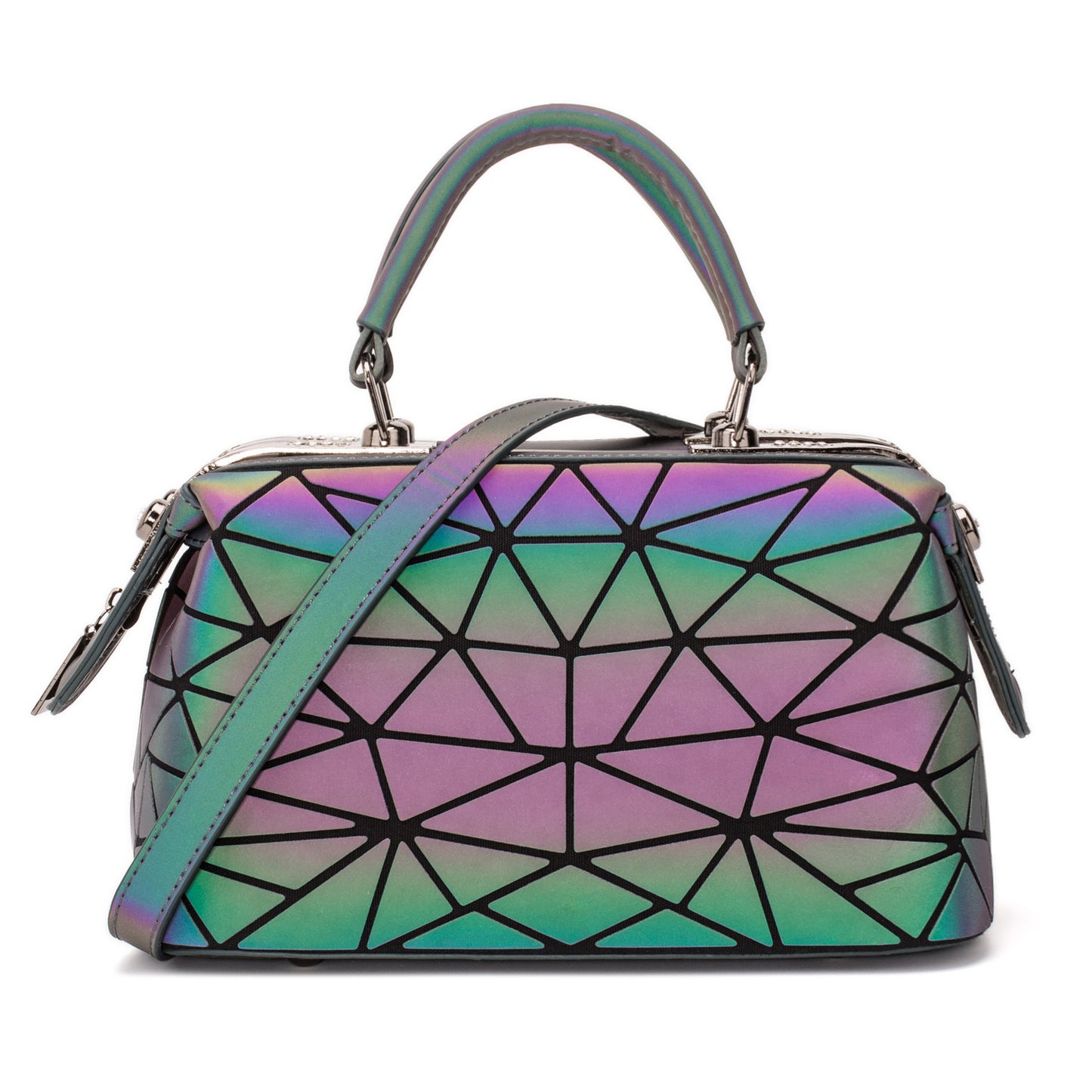 Women's Luminous Boston Geometric Trend Diamond Quilted Bags