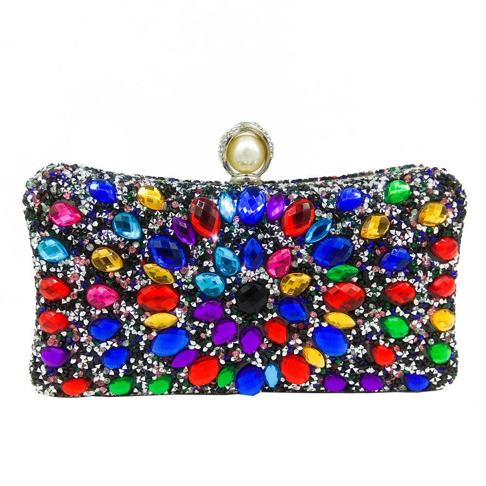 Women's Banquet Color Hot Drilling Dinner Wedding Evening Bags