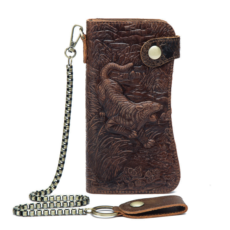 Crazy Horse Leather Retro Style First Layer Ladies Wallets