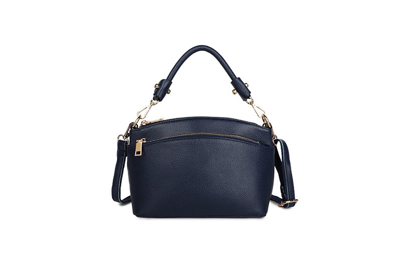 Women's Soft Noodle Top Layer Cowhide Shell Handbags