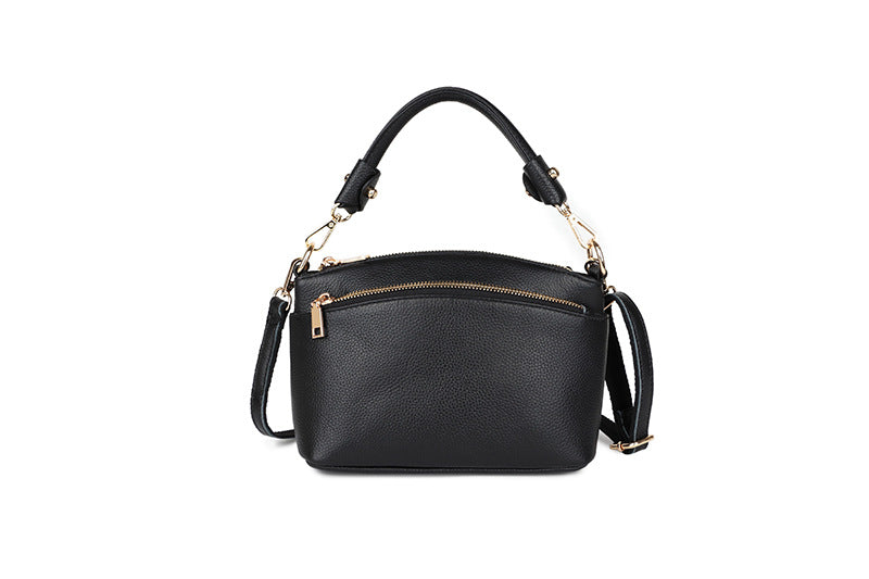 Women's Soft Noodle Top Layer Cowhide Shell Handbags