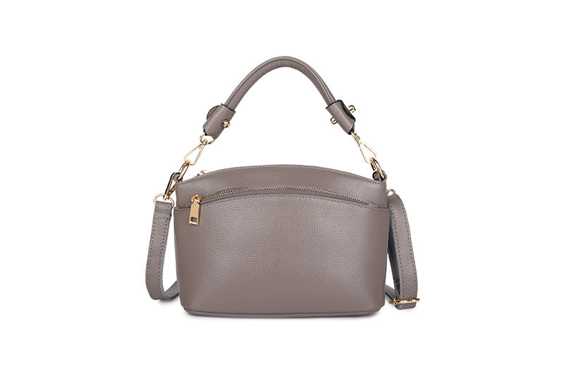 Women's Soft Noodle Top Layer Cowhide Shell Handbags