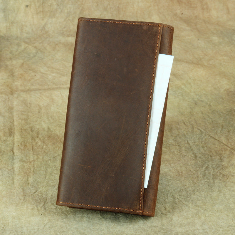 Women's & Men's & Shi Crazy Horse Leather Retro Men's Wallets