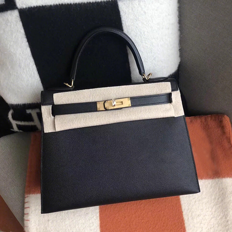 Women's Palm Print Second Generation Kelly Cowhide Handbags