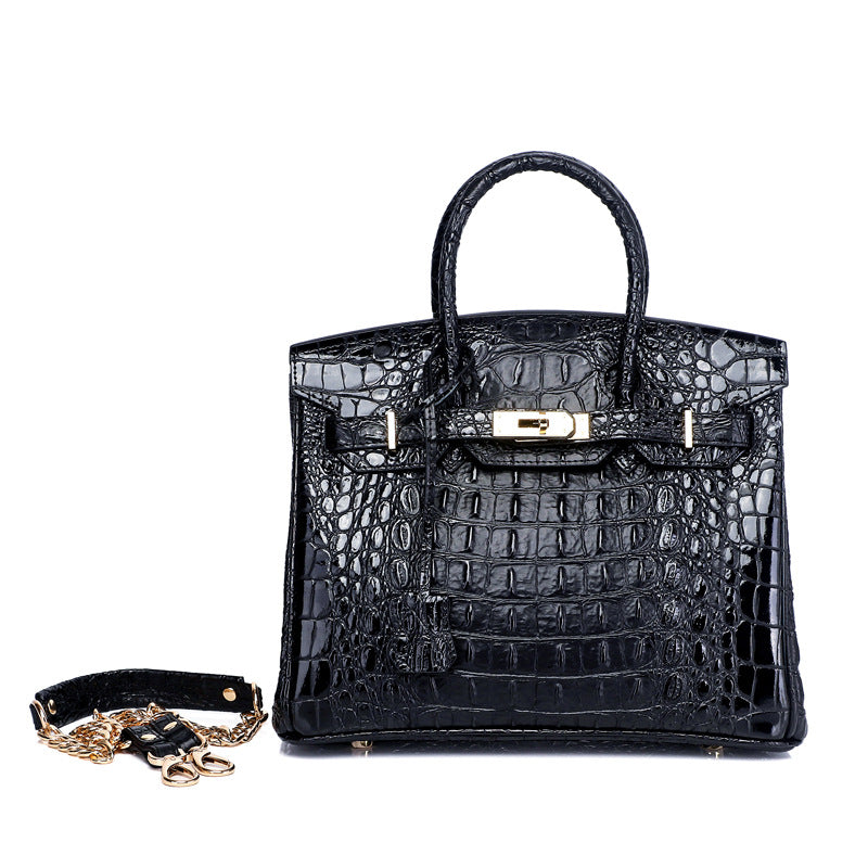 Women's Unique Fashion Genuine Leather Platinum Handbags