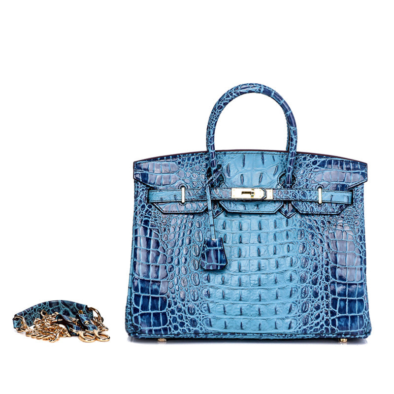 Women's Unique Fashion Genuine Leather Platinum Handbags
