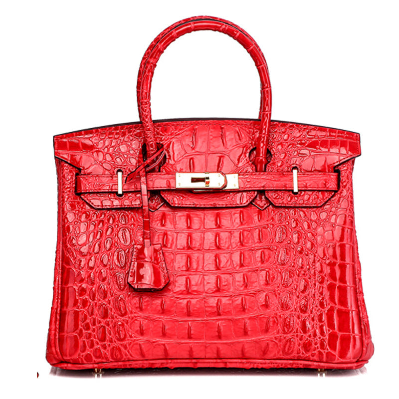 Women's Unique Fashion Genuine Leather Platinum Handbags
