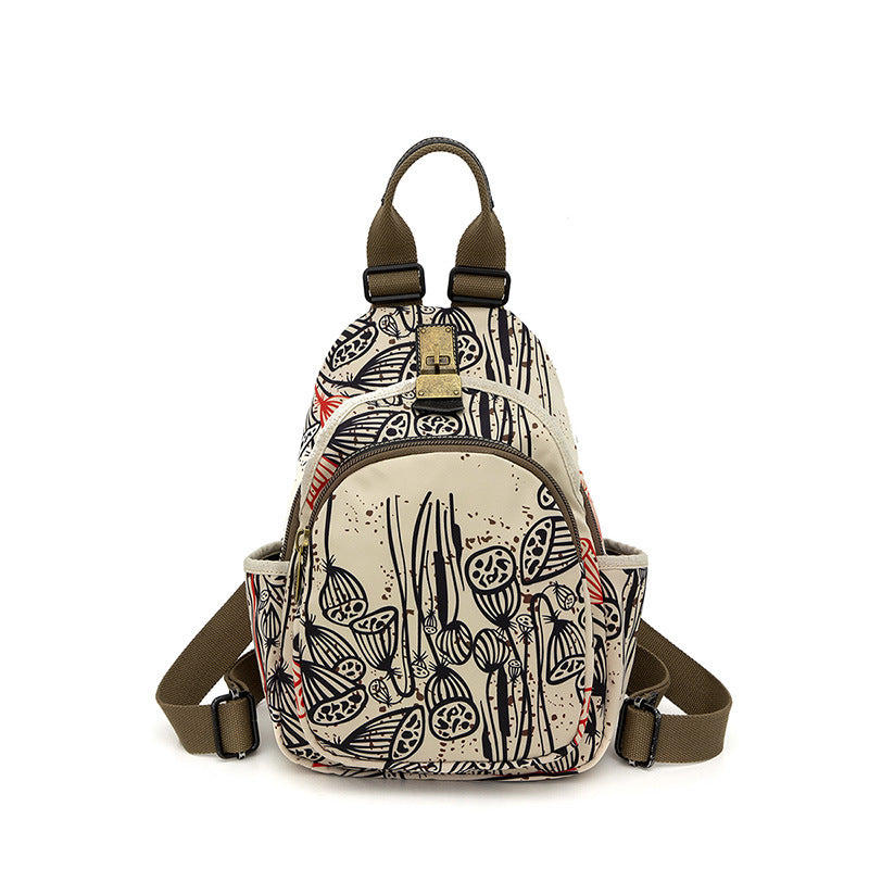 Women's Ethnic Style Oxford Cloth Large Capacity Backpacks