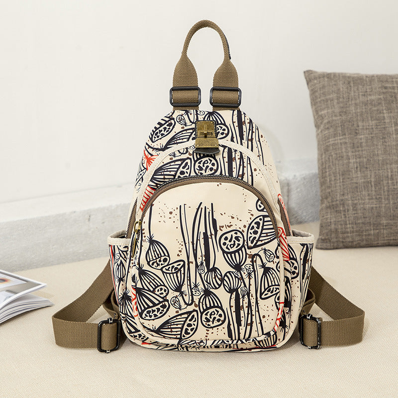 Women's Ethnic Style Oxford Cloth Large Capacity Backpacks
