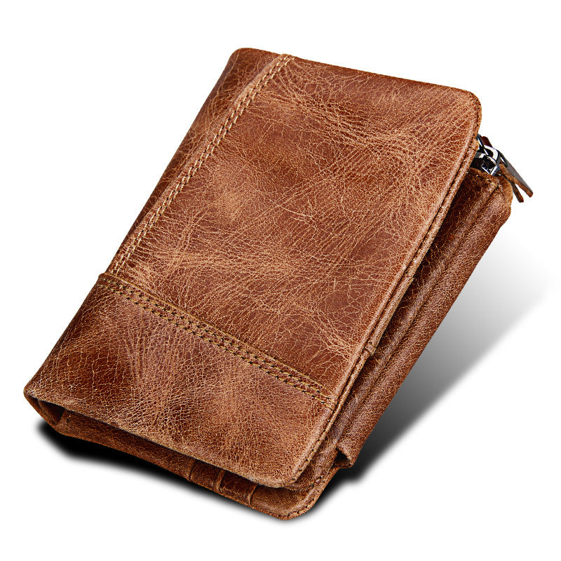 Men's Stylish Slouchy Leather Multifunctional Swiping Men's Wallets
