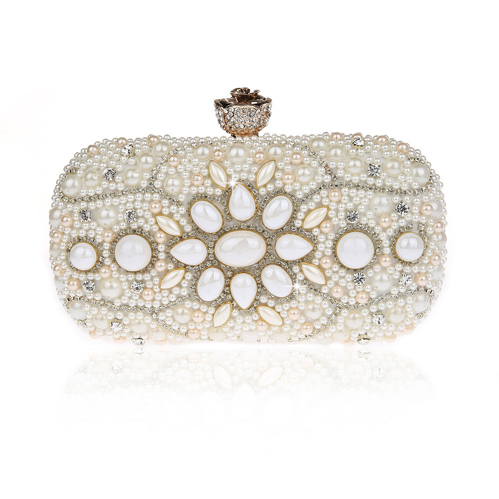 Retro Beaded Shell Pearl Dinner Exquisite Evening Bags
