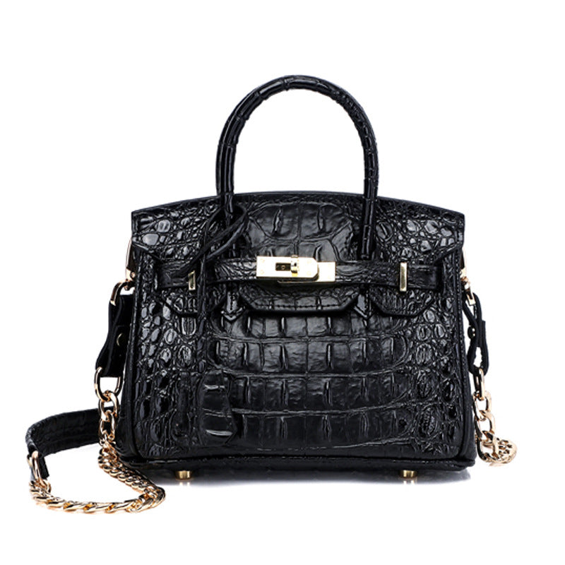 Women's Unique Fashion Genuine Leather Platinum Handbags