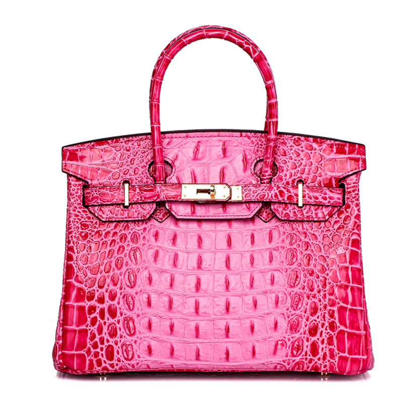Women's Unique Fashion Genuine Leather Platinum Handbags