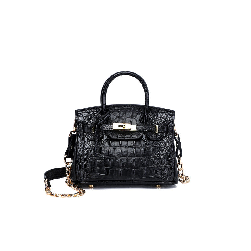 Women's Unique Fashion Genuine Leather Platinum Handbags