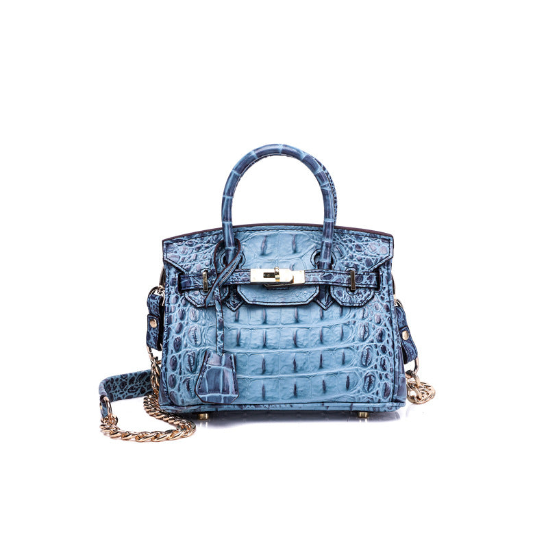 Women's Unique Fashion Genuine Leather Platinum Handbags
