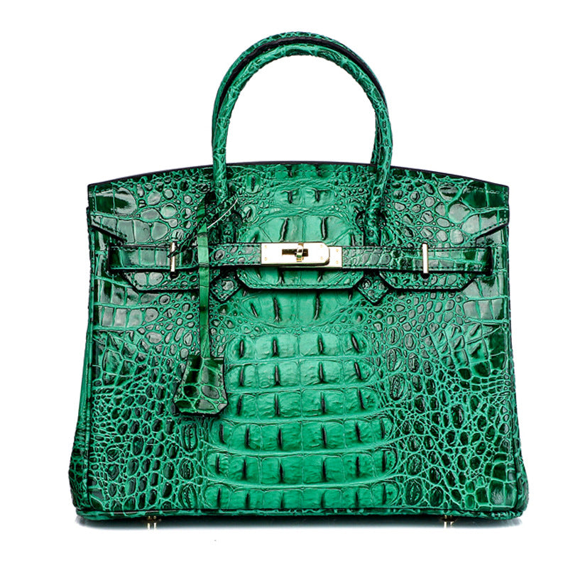 Women's Unique Fashion Genuine Leather Platinum Handbags