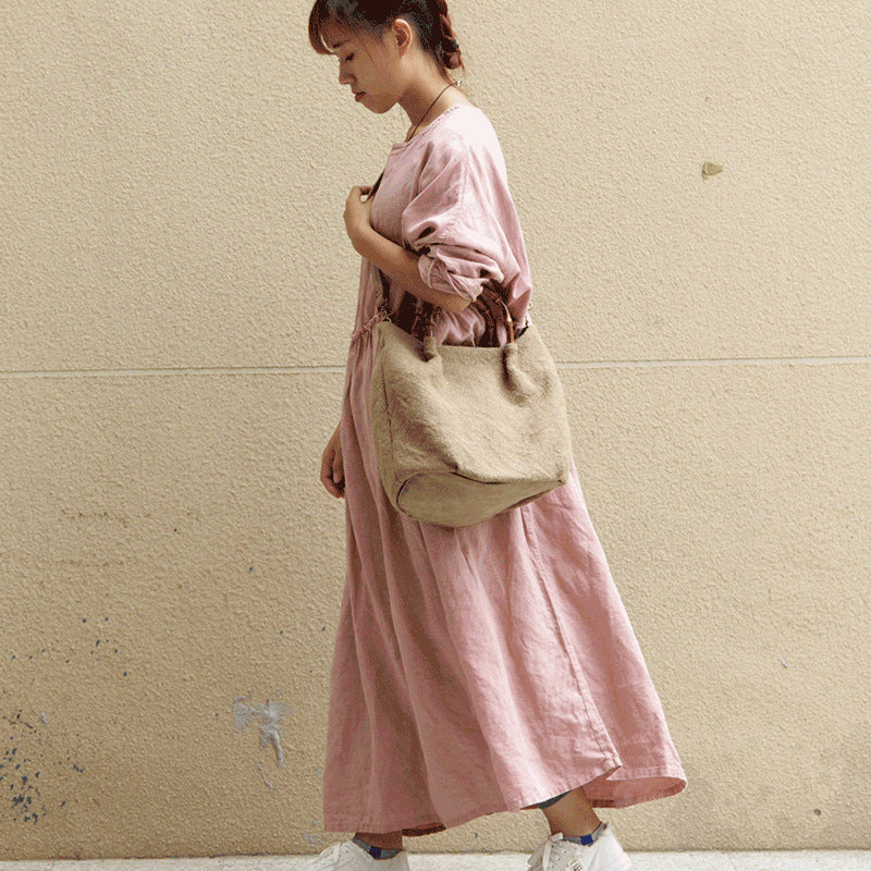 Women's Retro Linen Single Room Cloth Coarse Bags
