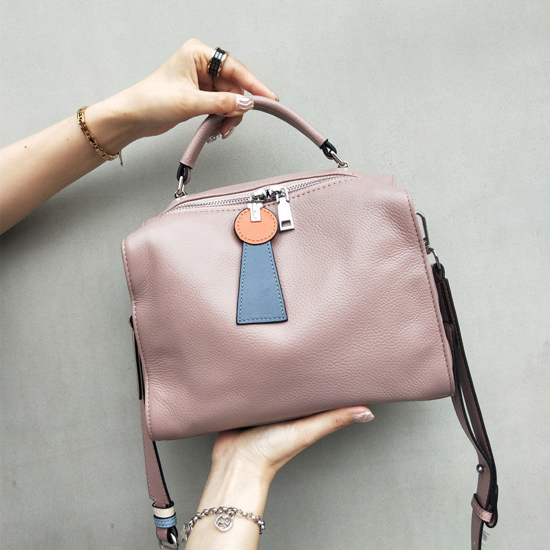 Women's Leather Fashion Soft First Layer Cowhide Handbags