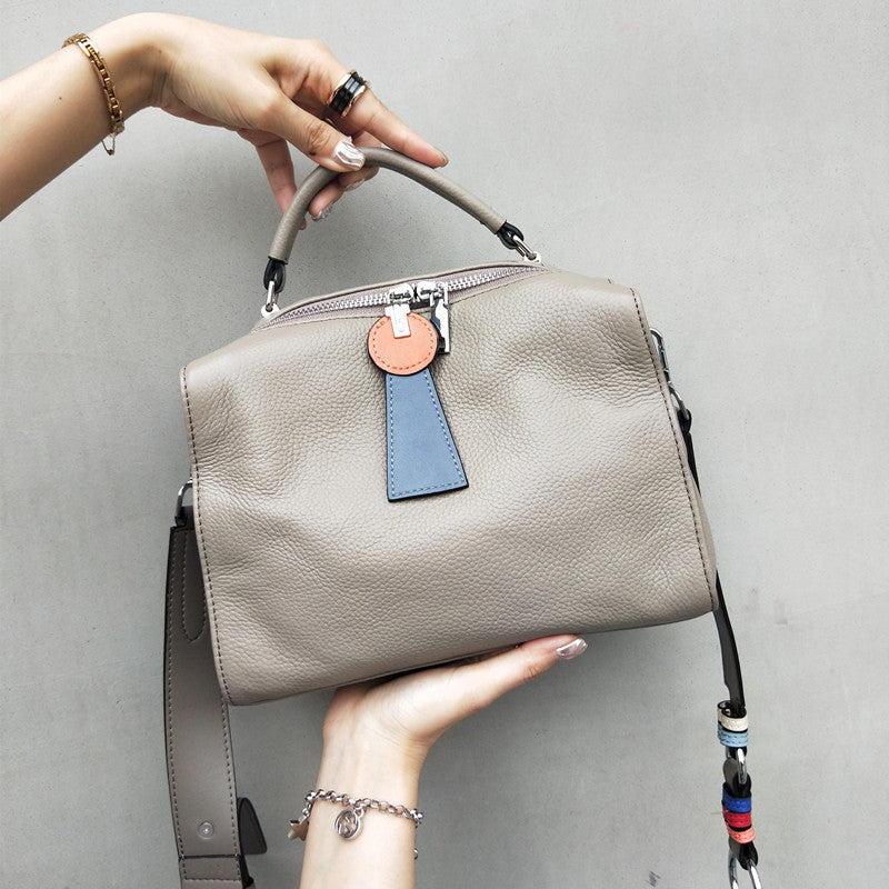 Women's Leather Fashion Soft First Layer Cowhide Handbags