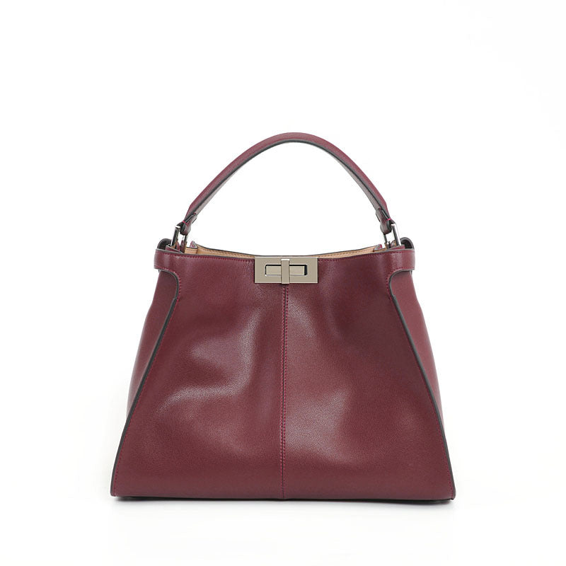 Women's Fashion Genuine Leather Large Capacity Broadband Bags