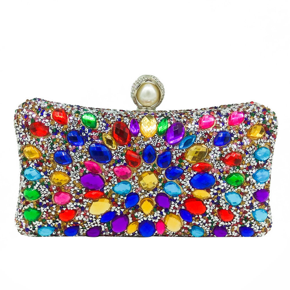 Women's Banquet Color Hot Drilling Dinner Wedding Evening Bags