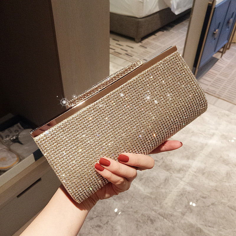 Women's Party Full Diamond Clutch Dinner Wedding Evening Bags