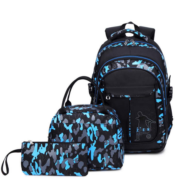 Women's & Men's & Three-piece Camouflage Printed Backpacks