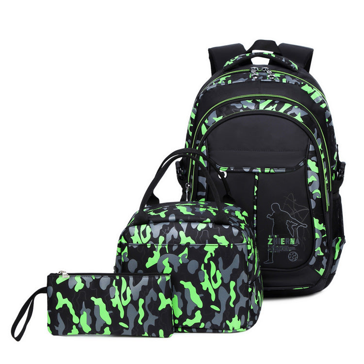 Women's & Men's & Three-piece Camouflage Printed Backpacks
