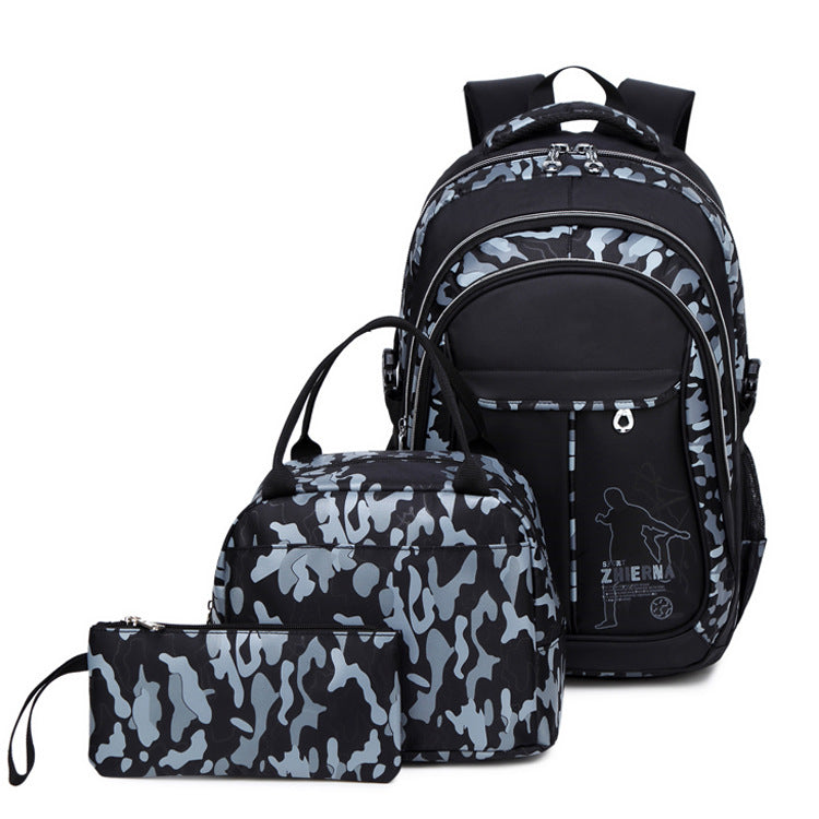 Women's & Men's & Three-piece Camouflage Printed Backpacks