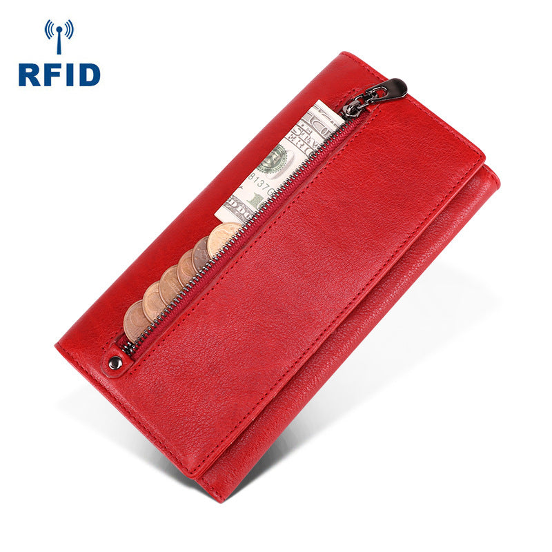 High-grade Genuine Leather Lady Two Fold Ladies Wallets