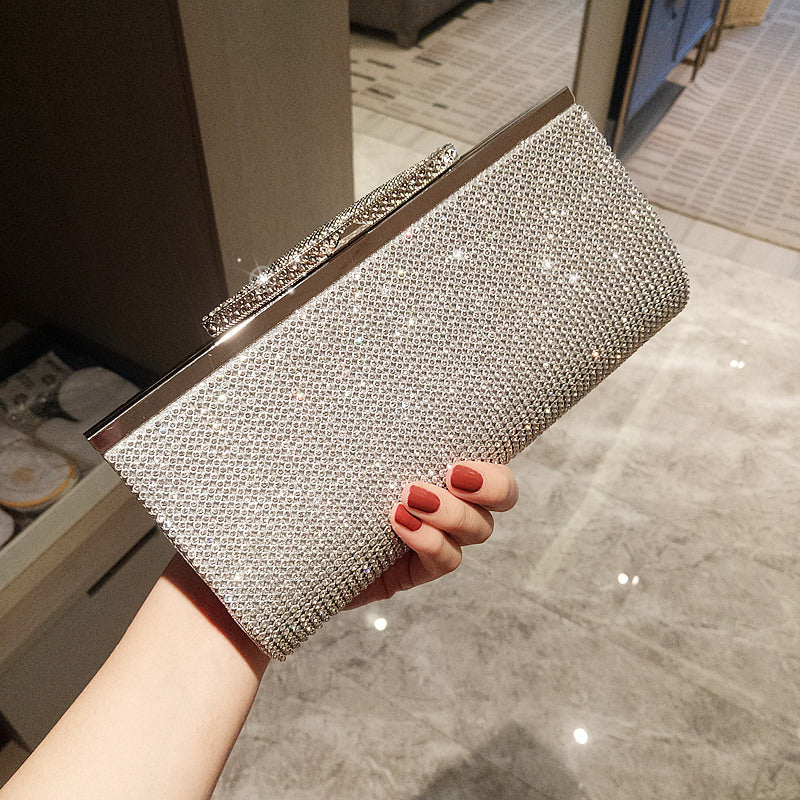Women's Party Full Diamond Clutch Dinner Wedding Evening Bags