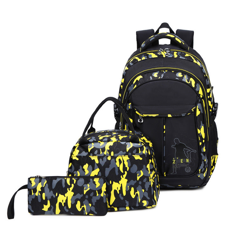 Women's & Men's & Three-piece Camouflage Printed Backpacks