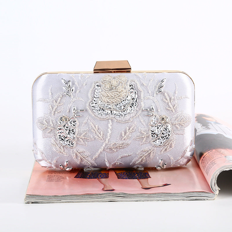 Pearl Embroidery Dinner Handmade Banquet Flower Evening Bags