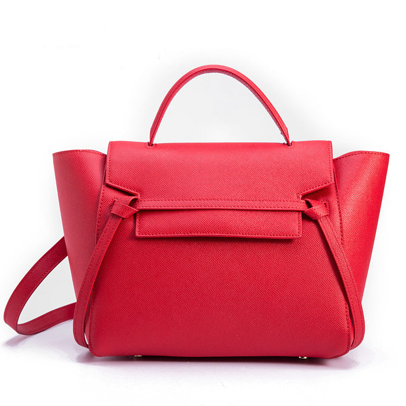 Women's Hand Palm Print Genuine Leather Catfish Shoulder Bags