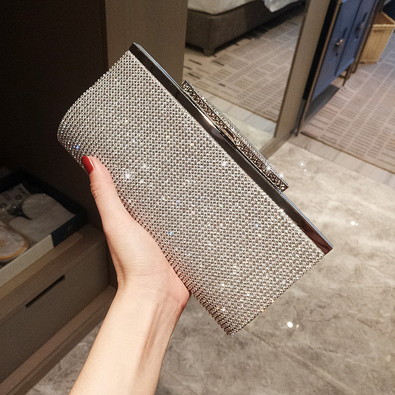 Women's Party Full Diamond Clutch Dinner Wedding Evening Bags