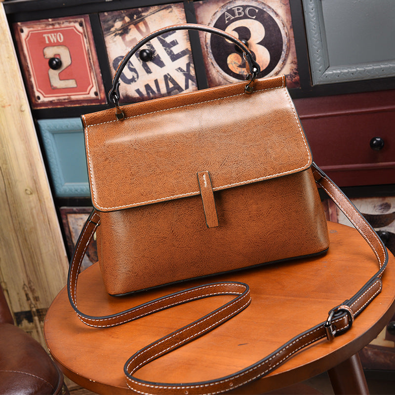 Women's Creative Cowhide Korean Style Fashion Shoulder Bags
